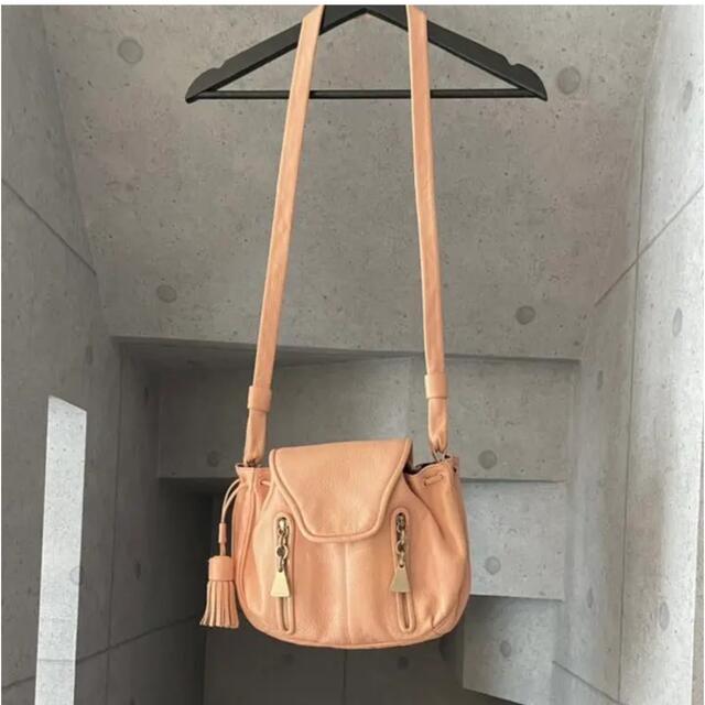 Chloe フリンジ　タッセル　ショルダーバッグ Cherry