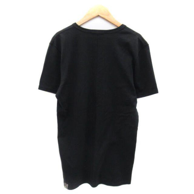 SHELLAC(シェラック)のシェラック Tシャツ カットソー 半袖 Vネック 無地 44 黒 ブラック メンズのトップス(Tシャツ/カットソー(半袖/袖なし))の商品写真