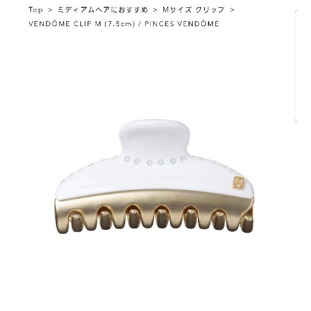 フランス素材新品☆アレクサンドル ドゥ パリ VENDOME CLIP (M