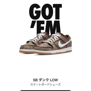 ナイキ(NIKE)の28cm 新品　正規品　Nike SB Dunk Low PRM (スニーカー)