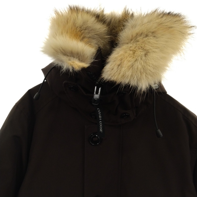 CANADA GOOSE(カナダグース)のCANADA GOOSE カナダグース BROOKFIELD PARKA 2300JM ブルックフィールド パーカー ワッペン ファー付き ダウンジャケット ブラウン メンズのジャケット/アウター(ダウンジャケット)の商品写真