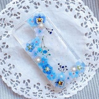 期間限定⭐︎紫陽花のビオラのスマホケース♡  (スマホケース)