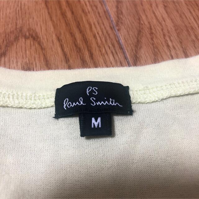 Paul Smith(ポールスミス)のPSポールスミス　ＶネックTシャツ　半袖　ヤシの木　プリント　イエロー メンズのトップス(Tシャツ/カットソー(半袖/袖なし))の商品写真