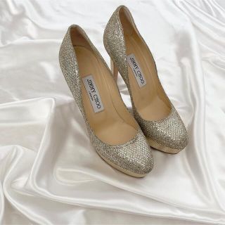 ジミーチュウ(JIMMY CHOO)のジミーチュウ グリッター パンプス ハイヒール ブライダル(ハイヒール/パンプス)