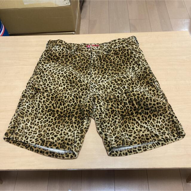 ショートパンツSupreme 19SS Velvet Work Short Leopard