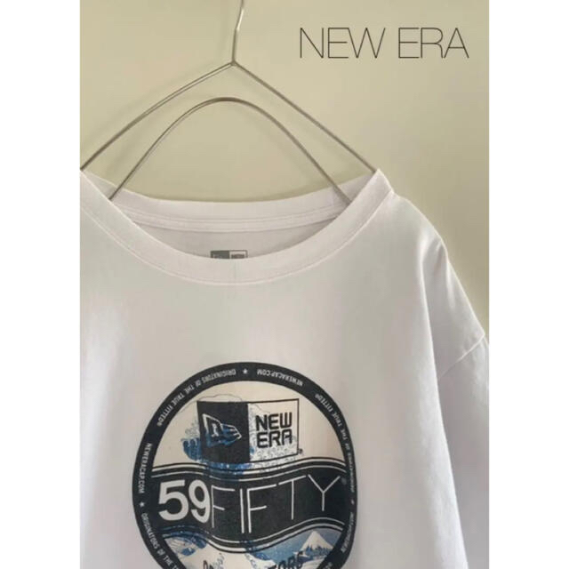 NEW ERA(ニューエラー)の【専用】NEW ERAニューエラ＊59FIFTY＊Tシャツ＊white×logo メンズのトップス(Tシャツ/カットソー(半袖/袖なし))の商品写真