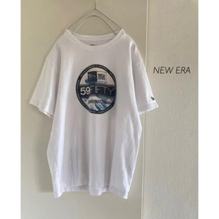 ニューエラー(NEW ERA)の【専用】NEW ERAニューエラ＊59FIFTY＊Tシャツ＊white×logo(Tシャツ/カットソー(半袖/袖なし))