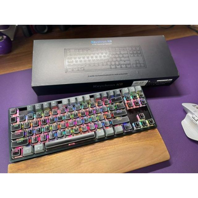 ワイヤレス【 Keychron K8 】RGB アルミフレーム キーボード US配列