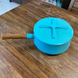 ダンスク(DANSK)のDANSK 片手鍋　18㌢　ターコイズブルー　美品！(鍋/フライパン)