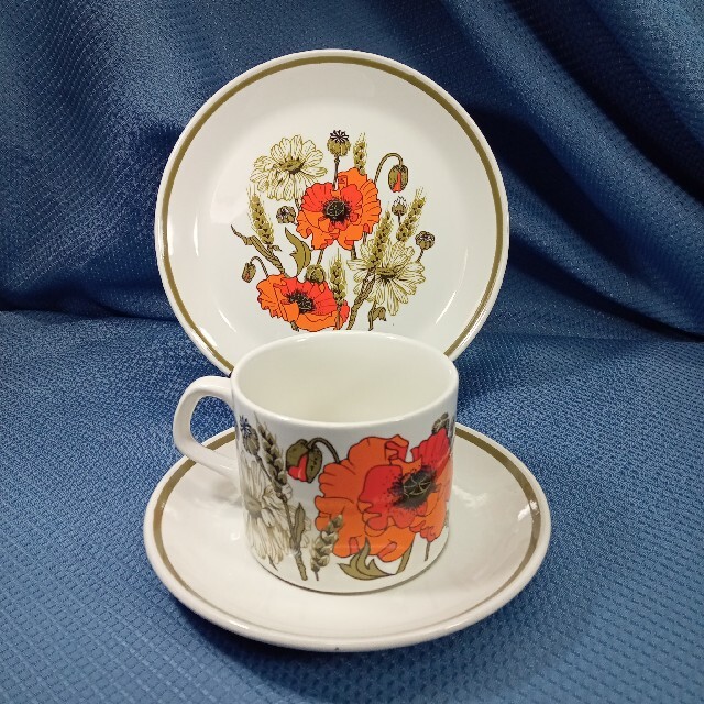 夜空 イギリス J.&G. MEAKIN製 カップ&ソーサー新品未使用ヴィンテージ