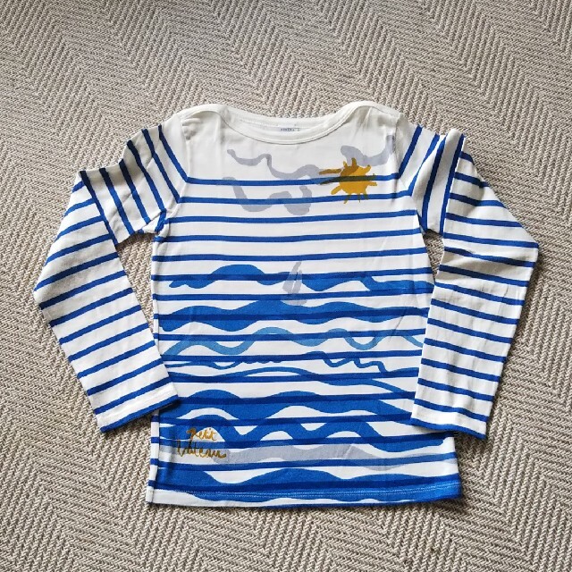 PETIT BATEAU(プチバトー)の美品☆プチバトー 8ans/128㎝ カットソー キッズ/ベビー/マタニティのキッズ服男の子用(90cm~)(Tシャツ/カットソー)の商品写真