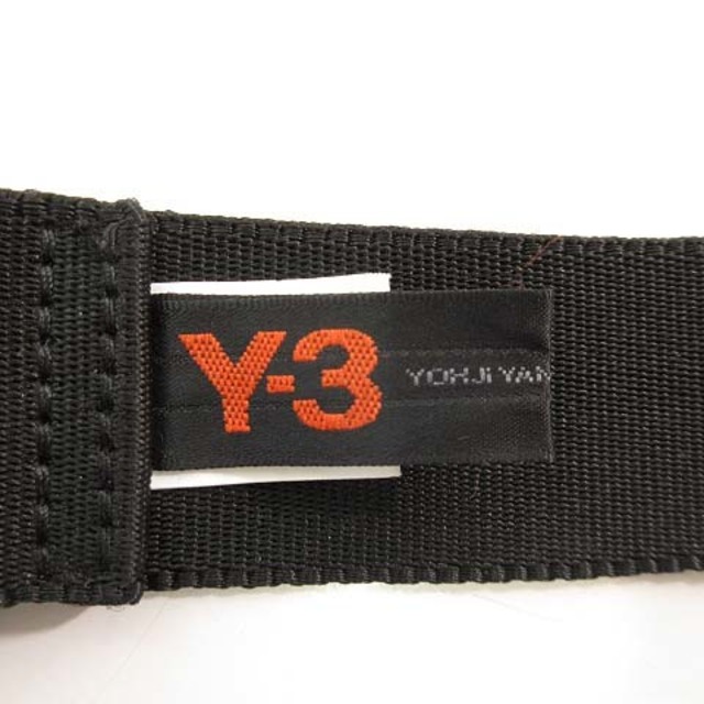 ワイスリー Y-3 ロゴ 刺繍 ダブルリング ベルト E42889 ブラック