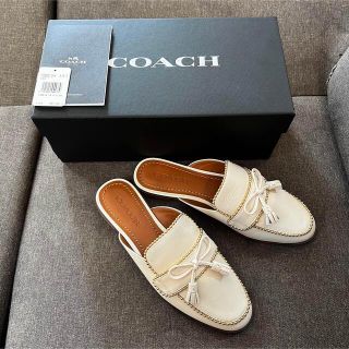 希少✨定価39960円　coach ベロア生地　スリッパ　7C 24.0cm程度