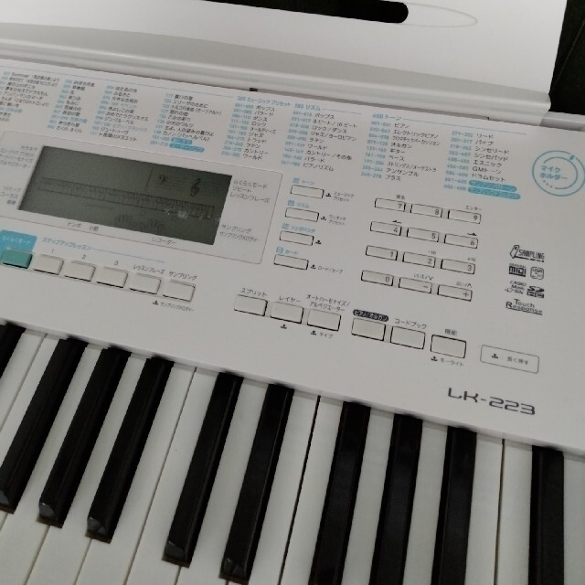 純正ベダル付けます。カシオLK-223光ナビゲーション　電子キーボード 楽器の鍵盤楽器(電子ピアノ)の商品写真