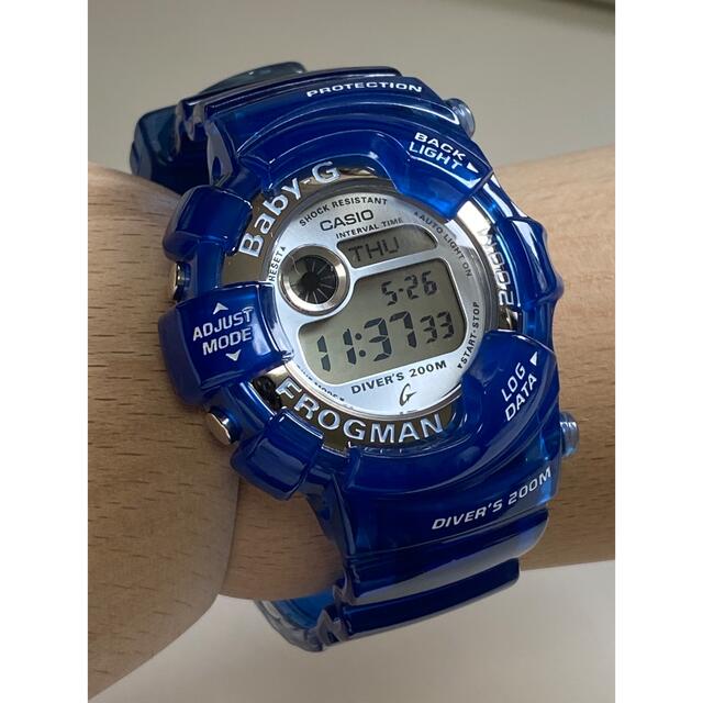 豊富なお得】 Baby-G - baby-G/G-SHOCK/フロッグマン/ブルー/クリア