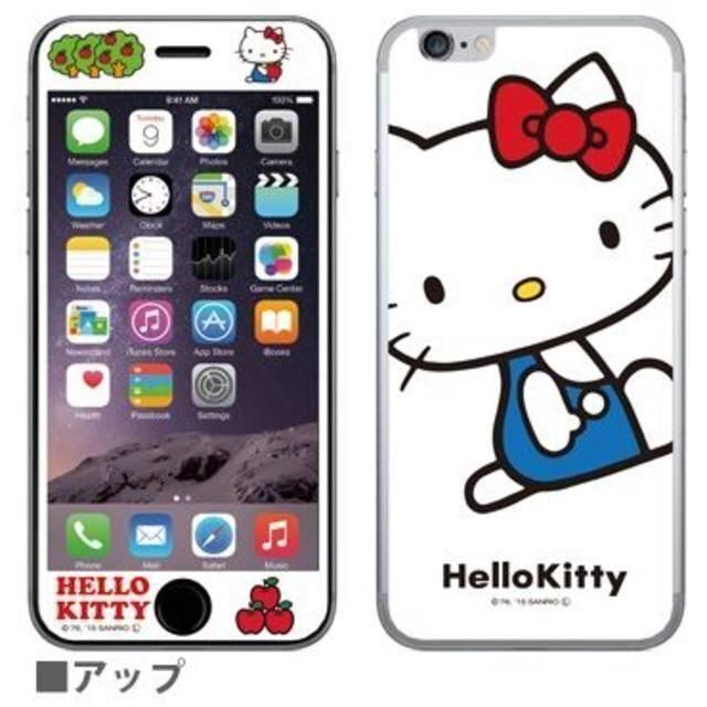 ハローキティ(ハローキティ)のキティ iPhone6/6s 両面 ガラス スクリーンプロテクター 144B スマホ/家電/カメラのスマートフォン/携帯電話(バッテリー/充電器)の商品写真