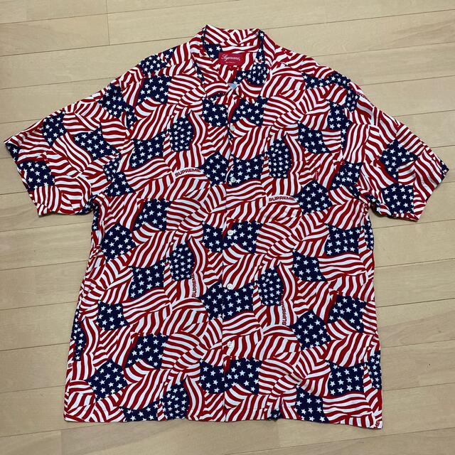 本日限定値下げ！supreme  シュプリーム シャツ　flags L サイズ