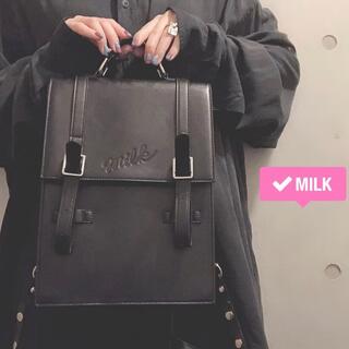 MILK - 新品 MILK レザーリュック 人気商品 レア ミルクの通販 by 𝐦 ...