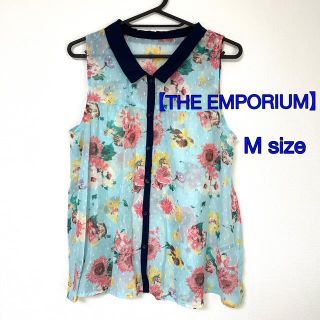 ジエンポリアム(THE EMPORIUM)のTHE EMPORIUM トップス ノースリーブ ブラウス チュニック 花柄(チュニック)