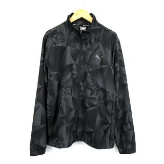 プーマ(PUMA)のPUMA ウーブン クロス AOP ナイロン ジャケット  黒 XL(ブルゾン)