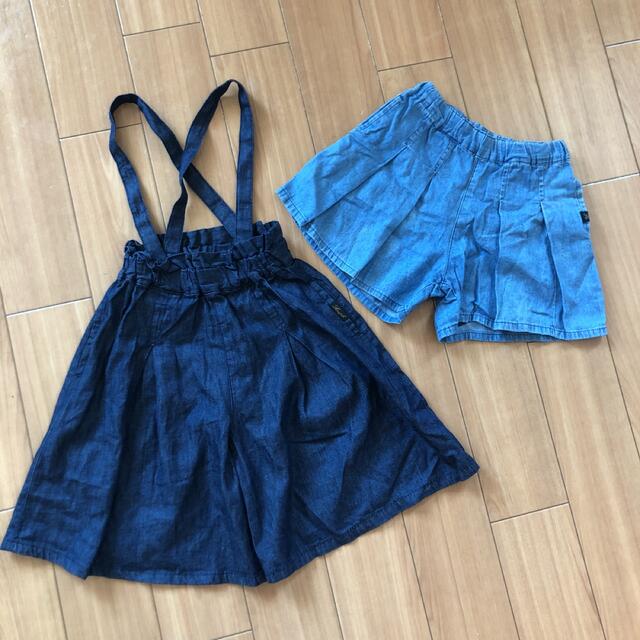 Seraph(セラフ)のseraph デニムスカート ショートパンツ キュロット　90 キッズ/ベビー/マタニティのキッズ服女の子用(90cm~)(パンツ/スパッツ)の商品写真