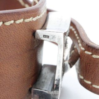 エルメストァアレグレザーバングルSV925【美品】