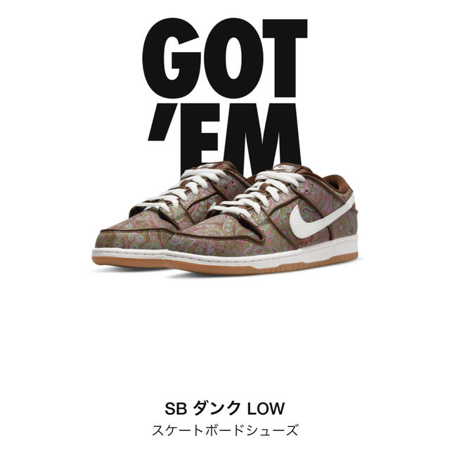 NIKE SB ダンクロー　Paisley