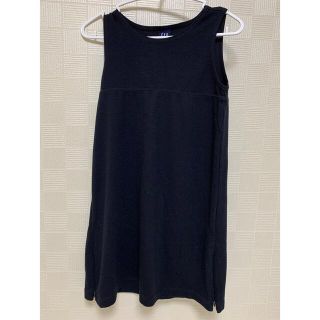 ギャップ(GAP)の【ほぼ未使用品】GAP シンプルワンピース　BLACK(ワンピース)