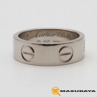 カルティエ(Cartier)のカルティエ ラブリング750/K18WG【美品】(リング(指輪))