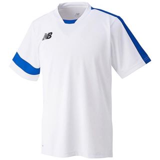 ニューバランス(New Balance)のnew balance ニューバランス テニスウェア 半袖Tシャツ白青 メンズM(ウェア)