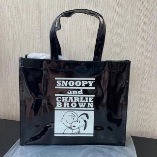 スヌーピー(SNOOPY)のSNOOPY エナメル調トートバッグ(トートバッグ)