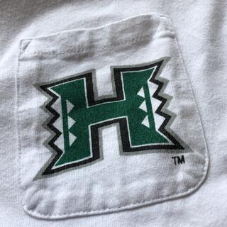 ハワイ大学　ロゴTシャツ　Lサイズ(Tシャツ/カットソー(半袖/袖なし))