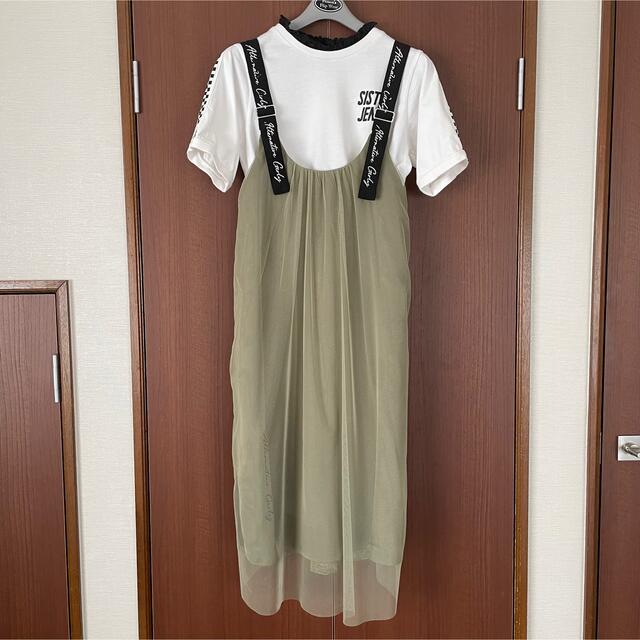 ALGY(アルジー)のALGY ジャンパースカート&JENNI Tシャツ　セットで キッズ/ベビー/マタニティのキッズ服女の子用(90cm~)(ワンピース)の商品写真