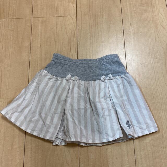 プリーツスカート　インナーパンツ付き キッズ/ベビー/マタニティのキッズ服女の子用(90cm~)(スカート)の商品写真