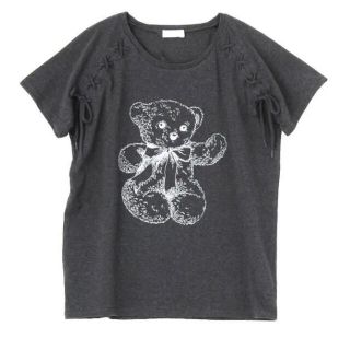 メリージェニー(merry jenny)のmerry jenny メリージェニー スピンドルbearTシャツ グレー(Tシャツ(半袖/袖なし))