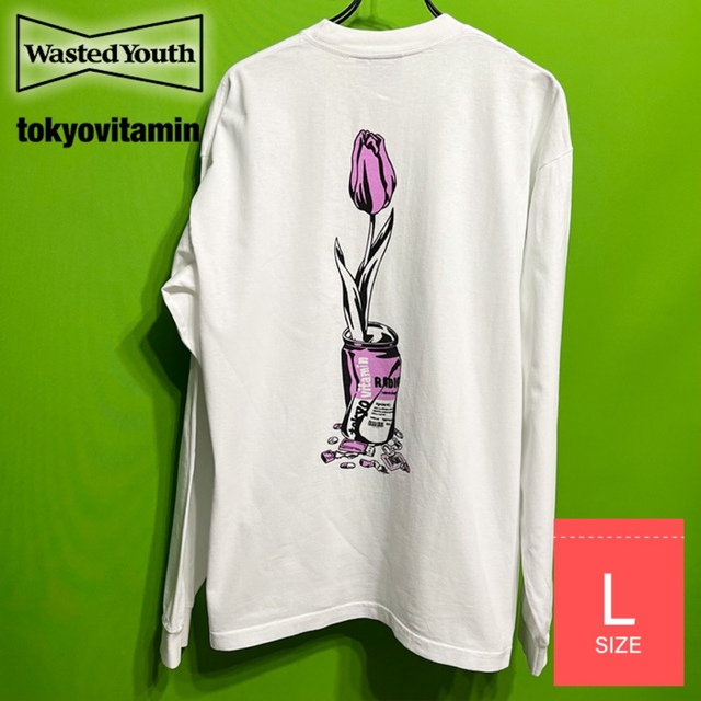 wasted youth tokyovitamin ロンT Lサイズ VERDY-