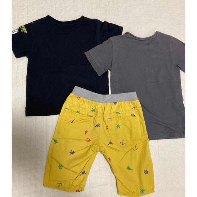 ZARA(ザラ)の半袖Tシャツ ハーフパンツ3点おまとめセット 100 キッズ/ベビー/マタニティのキッズ服男の子用(90cm~)(Tシャツ/カットソー)の商品写真