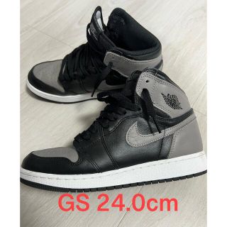 ナイキ(NIKE)のNIKE GS AIR JORDAN 1 SHADOW 2018 シャドー 24(スニーカー)