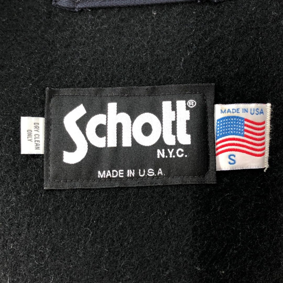 schott(ショット)の〇〇Schott ショット メンズ コート ロングダッフルコート サイズS ブラック メンズのジャケット/アウター(その他)の商品写真