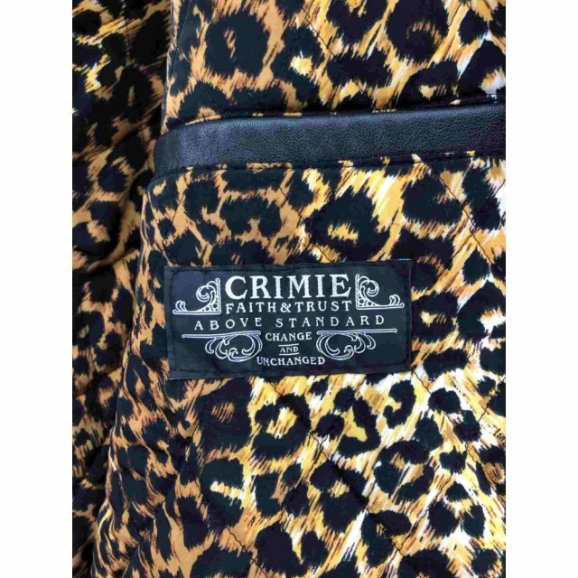 CRIMIE(クライミー)の〇〇CRIMIE クライミー メンズ コート ヒョウ柄 サイズM ブラック メンズのジャケット/アウター(その他)の商品写真