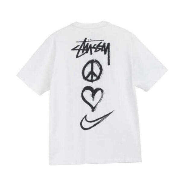 STUSSY(ステューシー)のStussy × Nike NRG コラボ　ピースラブ　Tシャツ　S メンズのトップス(Tシャツ/カットソー(半袖/袖なし))の商品写真