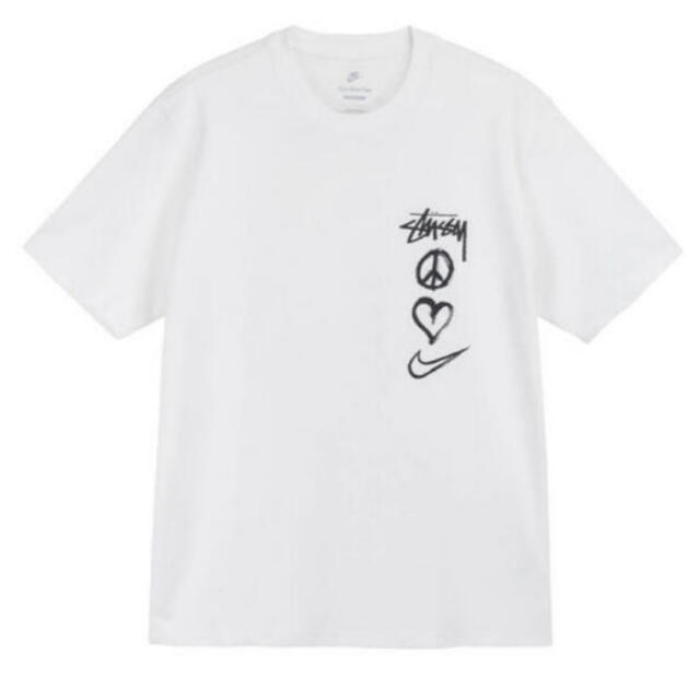 STUSSY(ステューシー)のStussy × Nike NRG コラボ　ピースラブ　Tシャツ　S メンズのトップス(Tシャツ/カットソー(半袖/袖なし))の商品写真