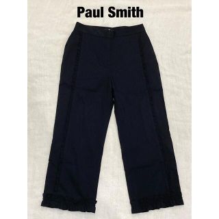 ポールスミス(Paul Smith)のPaul Smith ポールスミス　フリルクロップドパンツ　ブラック　　38(クロップドパンツ)