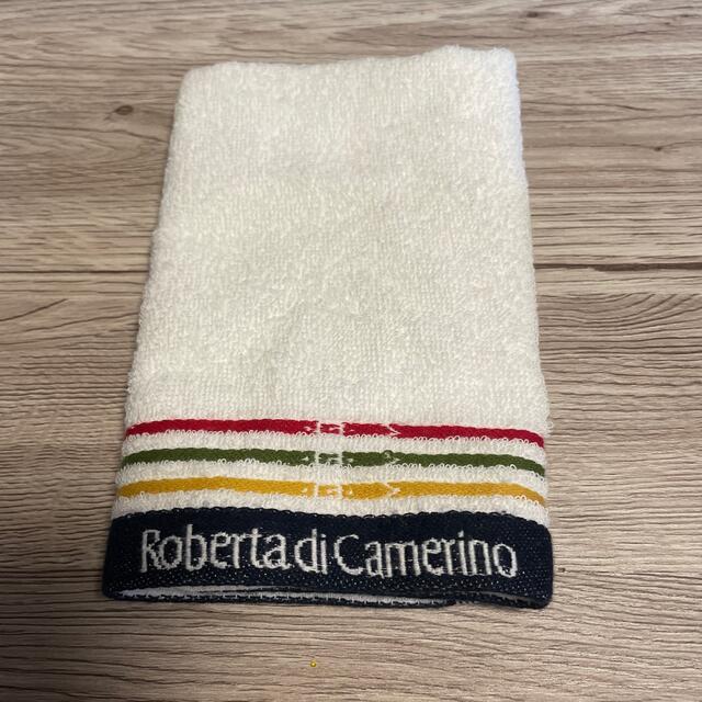 ROBERTA DI CAMERINO(ロベルタディカメリーノ)のロベルタタオルハンカチホワイト レディースのファッション小物(ハンカチ)の商品写真