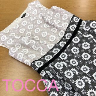 トッカ(TOCCA)の美品　TOCCA トッカ　刺繍ワンピース♪(ひざ丈ワンピース)