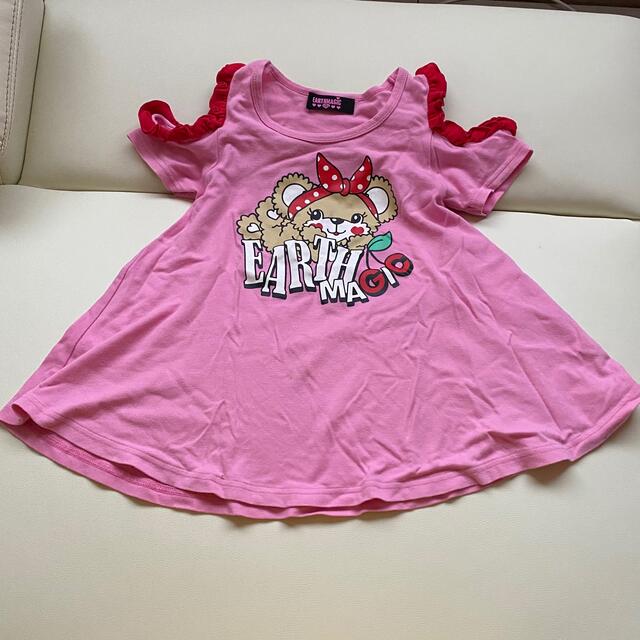 EARTHMAGIC(アースマジック)のアースマジック　チュニック　130 キッズ/ベビー/マタニティのキッズ服女の子用(90cm~)(Tシャツ/カットソー)の商品写真