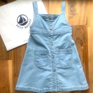 プチバトー(PETIT BATEAU)の※ご専用※【プチバトー】ソフトデニムワンピース 5ans/110cm(ワンピース)