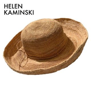 ヘレンカミンスキー(HELEN KAMINSKI)の美品ヘレンカミンスキープロヴァンス12 ヌガー ベージュ 麦わら帽子 ハット(麦わら帽子/ストローハット)