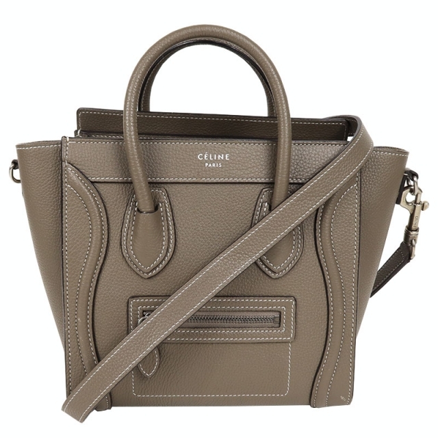 セリーヌ CELINE ラゲージナノショッパー ハンドバッグ レディー約19cmマチ