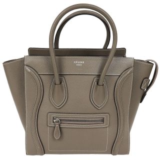 セリーヌ(celine)のセリーヌ CELINE ラゲージマイクロショッパー ハンドバッグ レデ【中古】(ハンドバッグ)